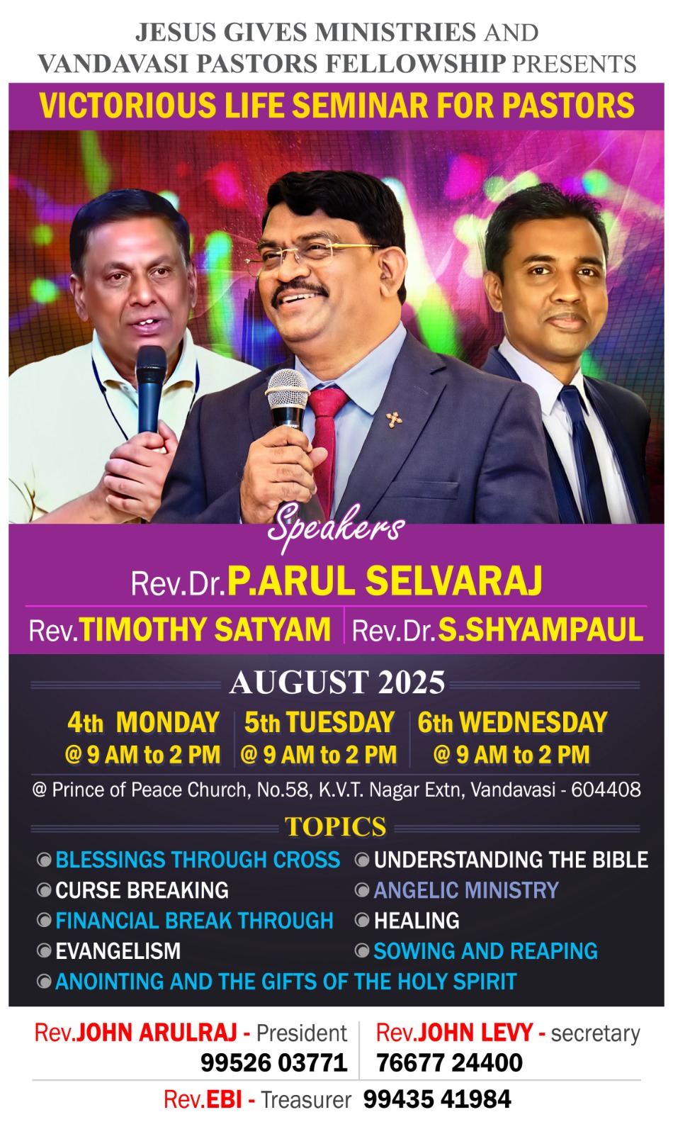 Victorious Life Seminar Banner